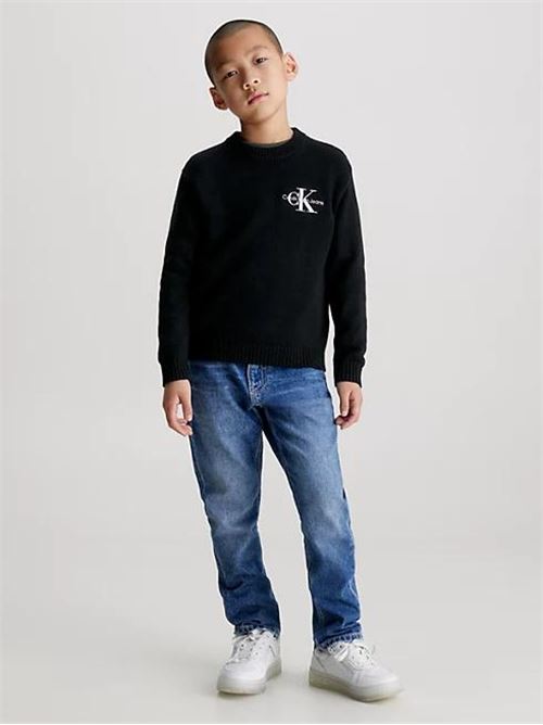 ESSENTIAL MONOGRAM SWEATER CALVIN KLEIN JEANS | IB0IB01871/BEH